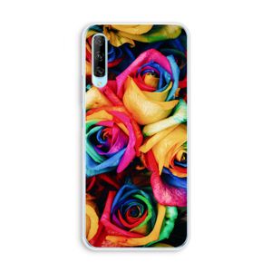 Neon bloemen: Huawei P Smart Pro Transparant Hoesje