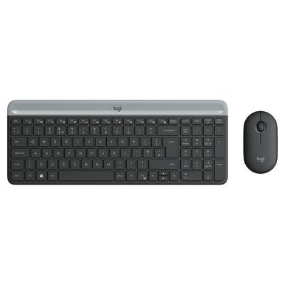 Toetsenbord en muis Logitech 920-009190 Zwart Grijs Frans AZERTY