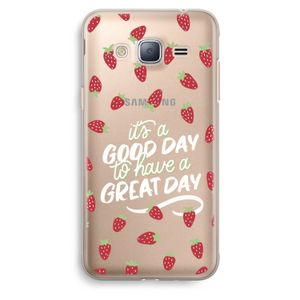 Don't forget to have a great day: Samsung Galaxy J3 (2016) Transparant Hoesje