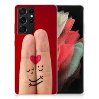 Samsung Galaxy S21 Ultra | Sillicone Back Cover | Liefde - Origineel Romantisch Cadeau