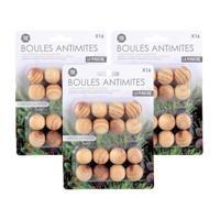 Mottenballen met lavendel geur - 48x - anti-motten - cederhout - kledingkast ongediertewering