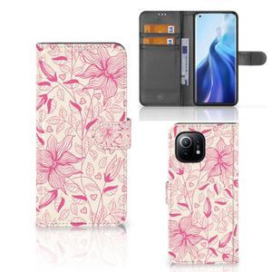 Xiaomi Mi 11 Hoesje Pink Flowers