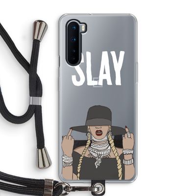 Slay All Day: OnePlus Nord Transparant Hoesje met koord
