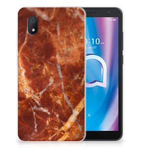 Alcatel 1B (2020) TPU Siliconen Hoesje Marmer Bruin