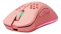 DELTACO GAMING PM80 Gaming-muis Radiografisch Optisch Pink 7 Toetsen 4800 dpi Verlicht, Oplaadbaar