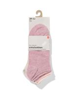 HEMA Dames enkelsokken melange - 5 paar lichtpaars (lichtpaars)