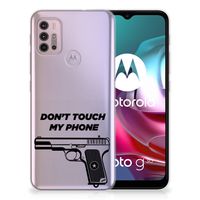 Motorola Moto G30 | G10 Silicone-hoesje Pistol DTMP