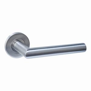 Intersteel DeurklinkQ 01 op rond rozet RVS - 1335.102102