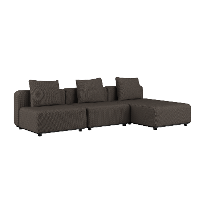 Cobana Lounge Sofa - 3 seater chaise - Cobana Grey - SACKit