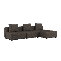 Cobana Lounge Sofa - 3 seater chaise - Cobana Grey - SACKit