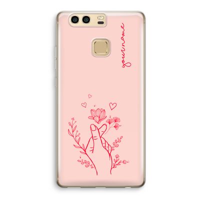 Giving Flowers: Huawei P9 Transparant Hoesje
