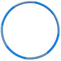 Hoelahoep - Hoola Hoop - Fitness hoepel - 90 x 90 x 3 cm - Metaal Stalenbuis - Grijs/Blauw