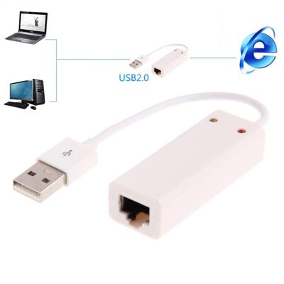 Hexin 100/1000Mhps T-Base USB 2.0 LAN Adapter kaart voor Tablet / PC / MacBook, ondersteunt Windows / Linux / Mac OS