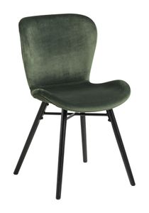 Bendt Eetkamerstoel 'Olle' Velvet, kleur Forest Green