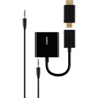 Belkin B2B137-BLK HDMI / VGA Adapter [1x HDMI-bus - 1x VGA-bus, Jackplug female 3,5 mm] Zwart 10.00 cm - thumbnail