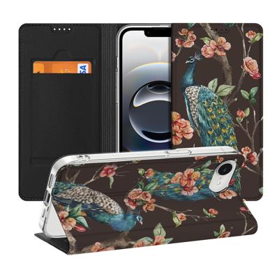Apple iPhone 16e | Hoesje maken | Pauw met Bloemen Apple iPhone 16e | Hoesje maken | Pauw met Bloemen