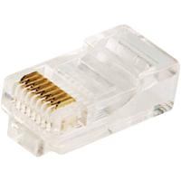 LogiLink RJ45-connector CAT5e MP0002 Stekker, recht Aantal polen: 8P8C Transparant 100 stuk(s) - thumbnail