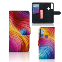 Book Case voor Alcatel 1S 2020 Regenboog - thumbnail