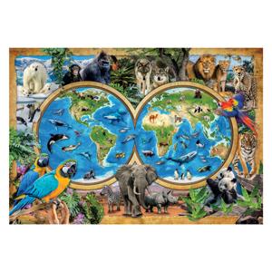 Clementoni legpuzzel super color the wonderful animal world, 300st.
