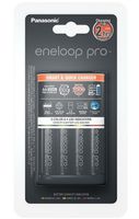 Panasonic Snellader + 4 x Panasonic Eneloop Pro AA batterijen