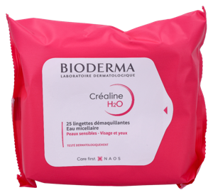 Bioderma Crealine H2O Dermatological Wipes 25 stuk 25 pc