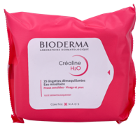 Bioderma Crealine H2O Dermatological Wipes 25 stuk 25 pc