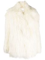 The Frankie Shop manteau Liza en fourrure artificielle - Blanc