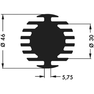 Fischer Elektronik 10021849 SK 598 20 SA LED-koellichaam 3.75 K/W (Ø x h) 46 mm x 20 mm