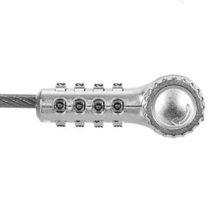 Targus DEFCON Ultimate Universal Serialised Combination Cable Lock with Slimline Adaptable Lock Head diefstalbeveiliging