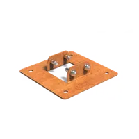 Pergola Voetplaat corten 20 x 20 cm