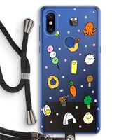Happy bento friends: Xiaomi Mi Mix 3 Transparant Hoesje met koord