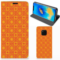 Huawei Mate 20 Pro Hoesje met Magneet Batik Oranje - thumbnail