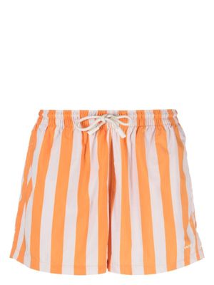 Sunnei short de bain à rayures - Orange