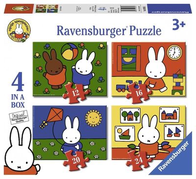 Ravensburger puzzel 4 in1 Nijntje heeft plezier 12-16-20-24 stukjes