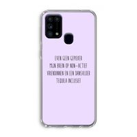 Tequila: Samsung Galaxy M31 Transparant Hoesje