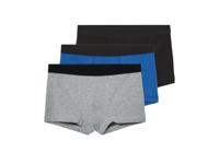 pepperts! 3 kinder boxers (Zwart/blauw/grijs, 134/140)