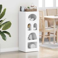 Dressoir Wit 40 x 35 x 100,5 cm Bewerkt hout