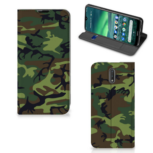 Nokia 2.3 Hoesje met Magneet Army Dark