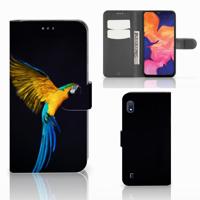 Samsung Galaxy A10 | Telefoonhoesje | Met pasjeshouder | Papegaai