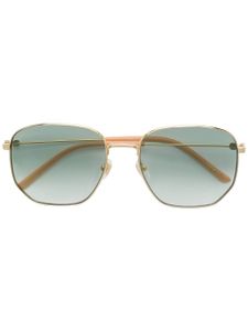 Gucci Eyewear lunettes à monture rectangulaire - Or