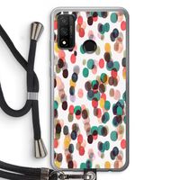 Tropical Dots: Huawei P Smart (2020) Transparant Hoesje met koord