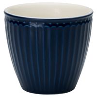 GreenGate beker (latte cup) Alice donkerblauw 300 ml - Ø 10 cm - thumbnail