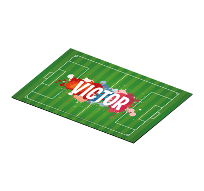 Kinder placemat Voetbalveld met naam