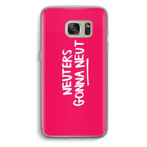 Neuters (roze): Samsung Galaxy S7 Transparant Hoesje