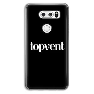 Topvent Zwart: LG V30 Transparant Hoesje