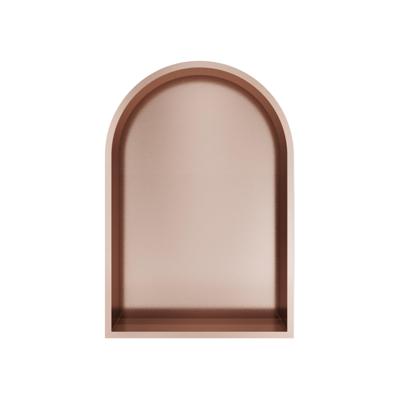 Hotbath &MORE Inbouwbox of inbouwnis Toogmodel - 30x45x10cm - Geborsteld koper PVD BOW30BCP