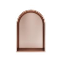 Hotbath &MORE Inbouwbox of inbouwnis Toogmodel - 30x45x10cm - Geborsteld koper PVD BOW30BCP