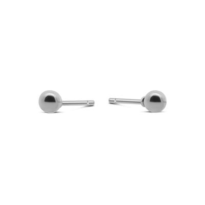 Oorbelknopjes rond 3 mm - Stainless steel - 3 mm - Zilver