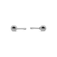 Oorbelknopjes rond 3 mm - Stainless steel - 3 mm - Zilver