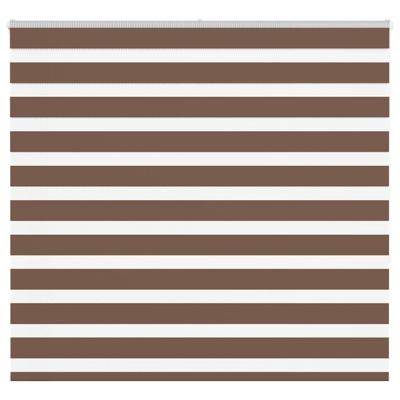 VidaXL Zebra rolgordijn 165x150 cm stofbreedte 160,9cm polyester bruin